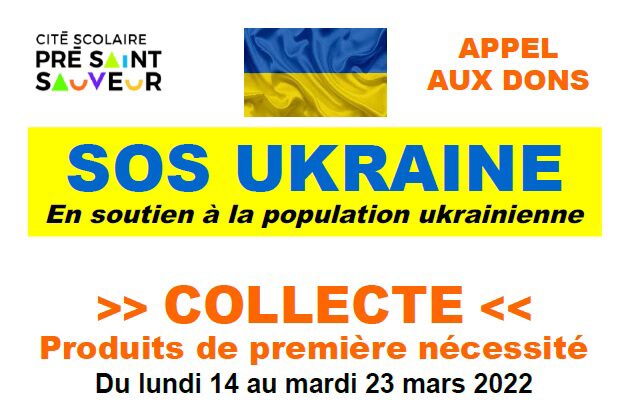 affiche SOS Ukraine